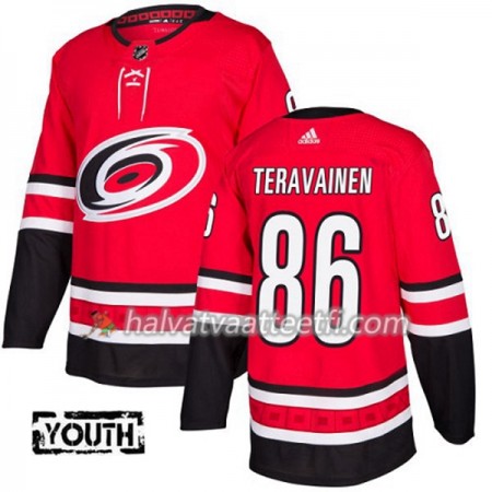Lasten NHL Carolina Hurricanes Pelipaita Teuvo Teravainen 86 Adidas 2017-2018 Punainen Authentic